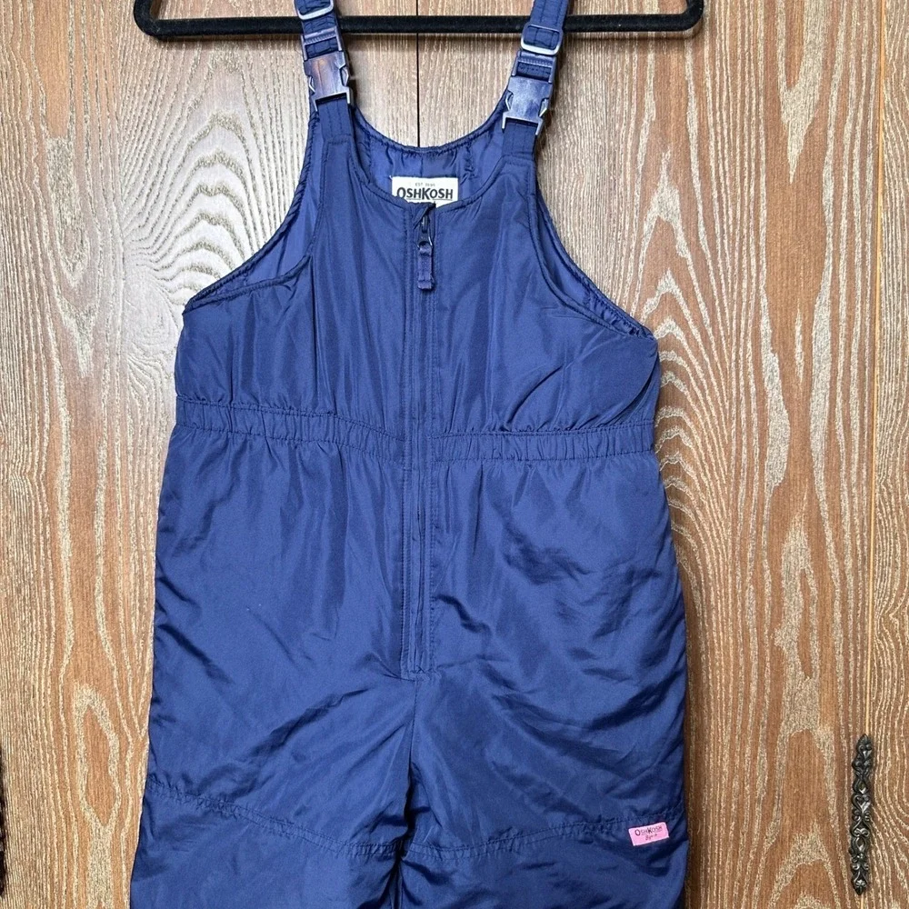 OshKosh B'gosh Kids Blue Insulated Snow‎ Bib Overalls Size 10 Ski Pants Outdoor